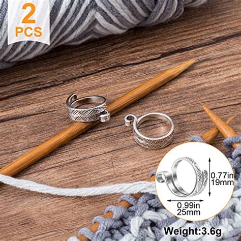 joann fabric metal rings|ANCIRS 2 Pack Knitting Crochet Loop Rings .